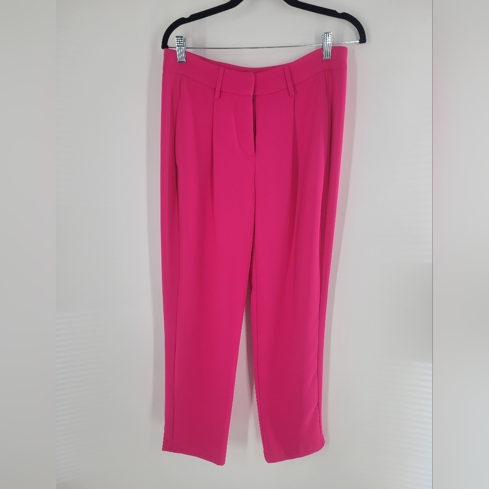 FRANK LYMAN Hot Pink Berry Slim Leg Pants‎ New - Picture 2 of 6